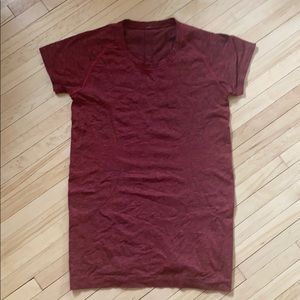 Red LuluLemon T shirt